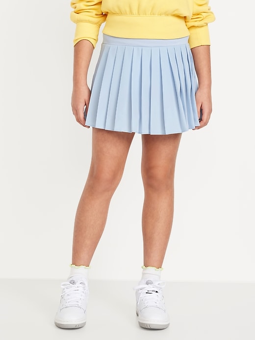 View large product image 1 of 4. High-Waisted Pleated Performance Skort for Girls