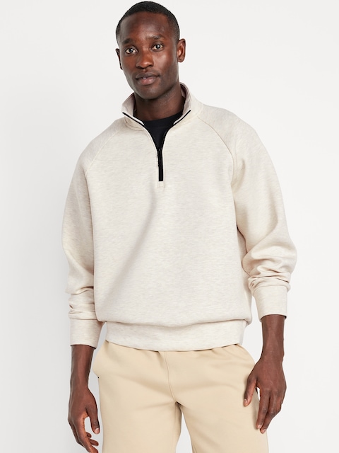 Oversized Quarter-Zip Bounce Fleece Pullover