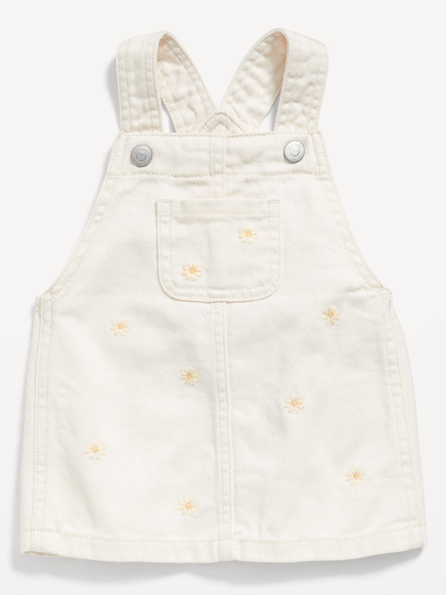 Embroidered Twill Skirtall Dress for Baby