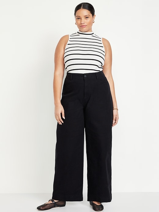 Image number 6 showing, Extra High-Waisted Mariner Wide-Leg Pants