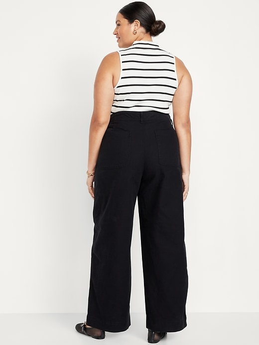 Image number 7 showing, Extra High-Waisted Mariner Wide-Leg Pants