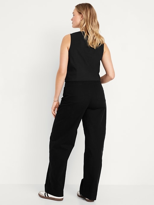 Image number 5 showing, Extra High-Waisted Mariner Wide-Leg Pants