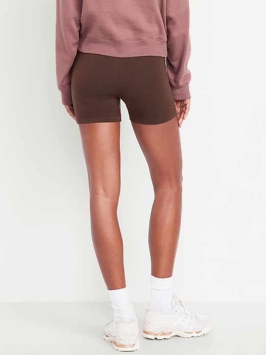 Image number 2 showing, High-Waisted Biker Shorts -- 4-inch inseam