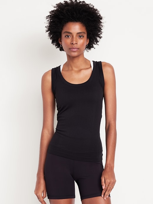 Image number 1 showing, Fitted Seamless Tank Top