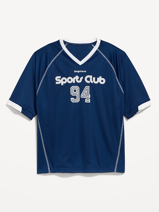 View large product image 1 of 1. Mesh Graphic T-Shirt