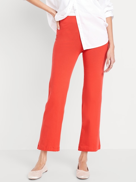 High-Waisted Fashion Flare Leggings