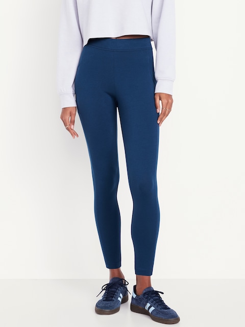 Legging tendance à taille haute à superposer, longueur 7/8