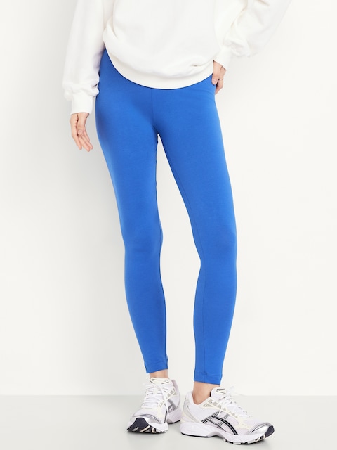 High-Waisted Jersey Fashion Layering Leggings