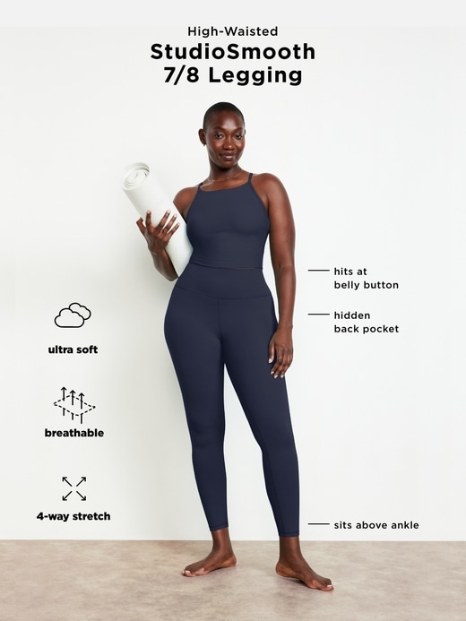 Image number 7 showing, High-Waisted StudioSmooth 7/8 Leggings