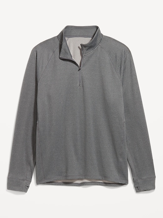 Image number 1 showing, Go-Dry Cool Waffle Quarter Zip