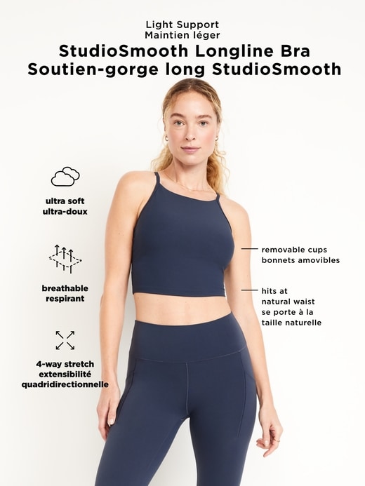 Image number 8 showing, Light Support StudioSmooth Longline Sports Bra