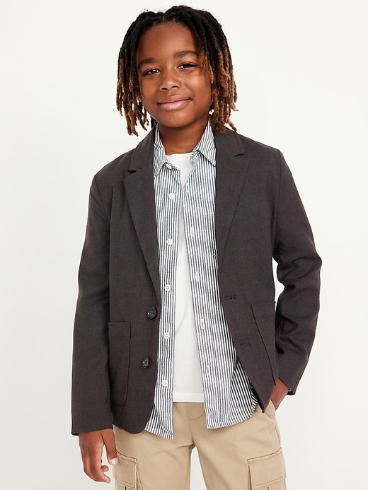 View large product image 1 of 3. Twill Blazer for Boys