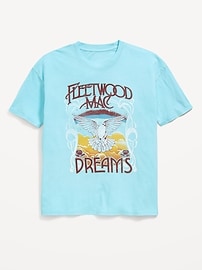 View large product image 3 of 3. Fleetwood Mac™ Oversized Graphic T-Shirt for Girls