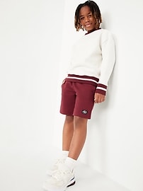 View large product image 3 of 6. Fleece Jogger Shorts for Boys (At Knee)