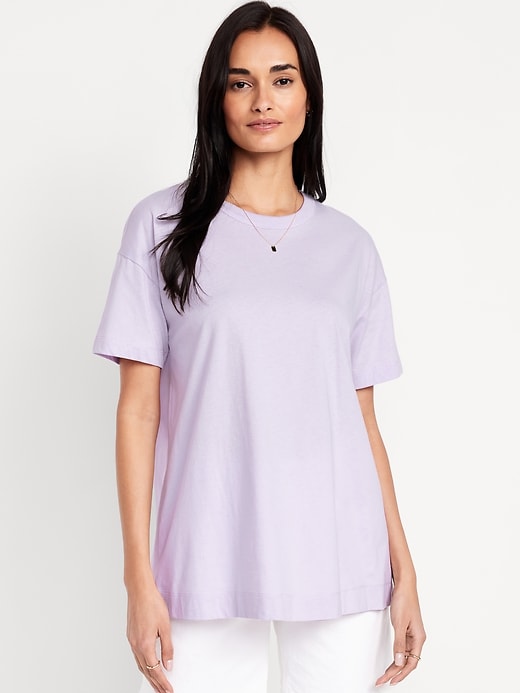 Image number 1 showing, Oversized EveryWear Tunic T-Shirt