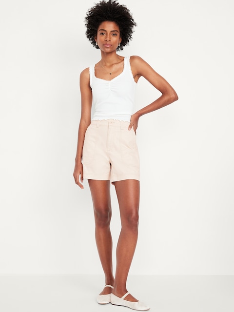High-Waisted OGC Chino Shorts -- 5-inch inseam
