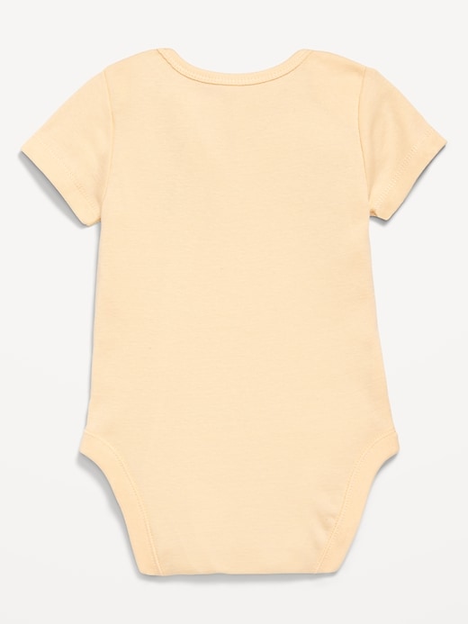 View large product image 2 of 2. Unisex Short-Sleeve Graphic Bodysuit for Baby