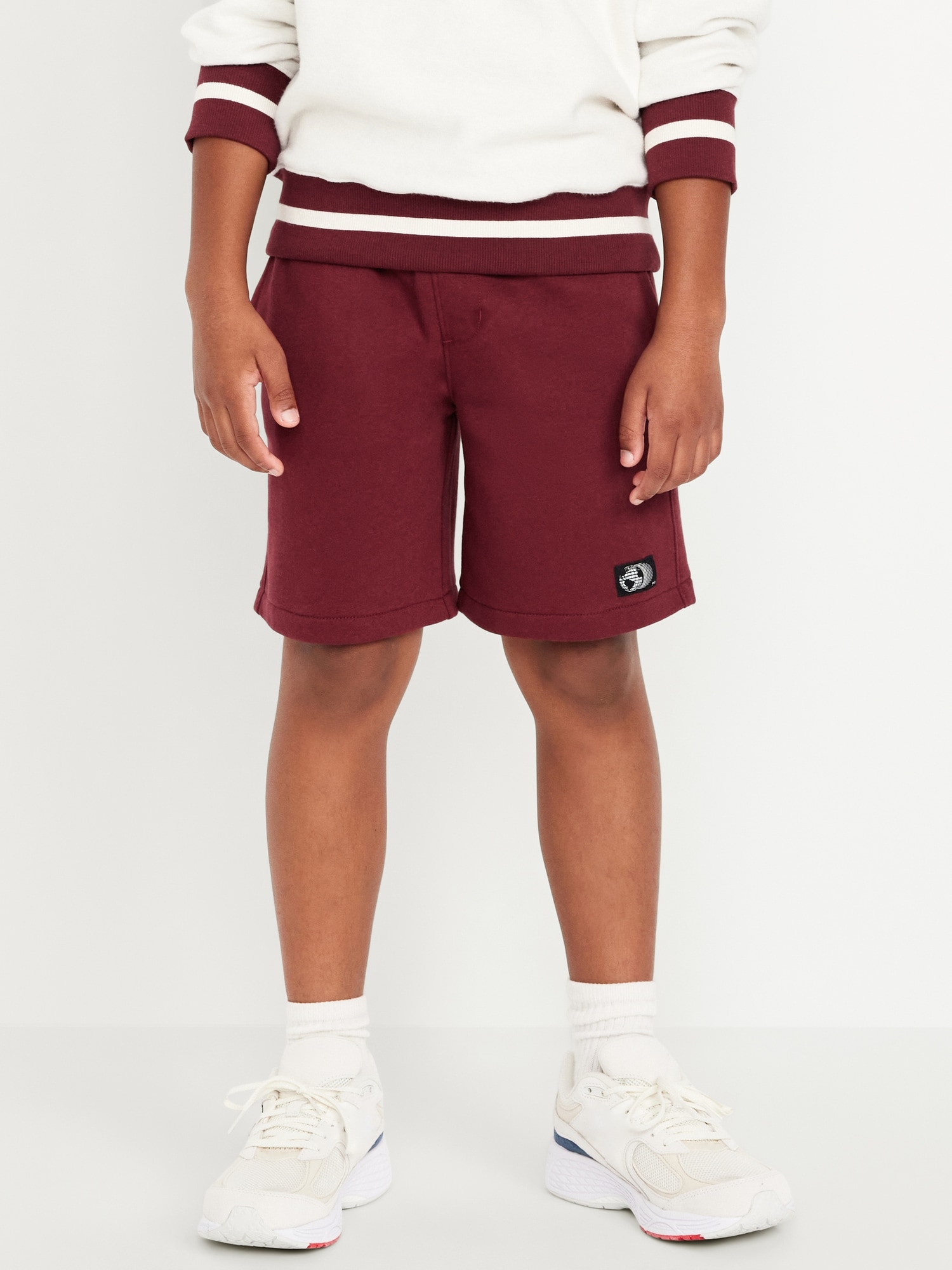 Fleece Jogger Shorts for Boys (At Knee)