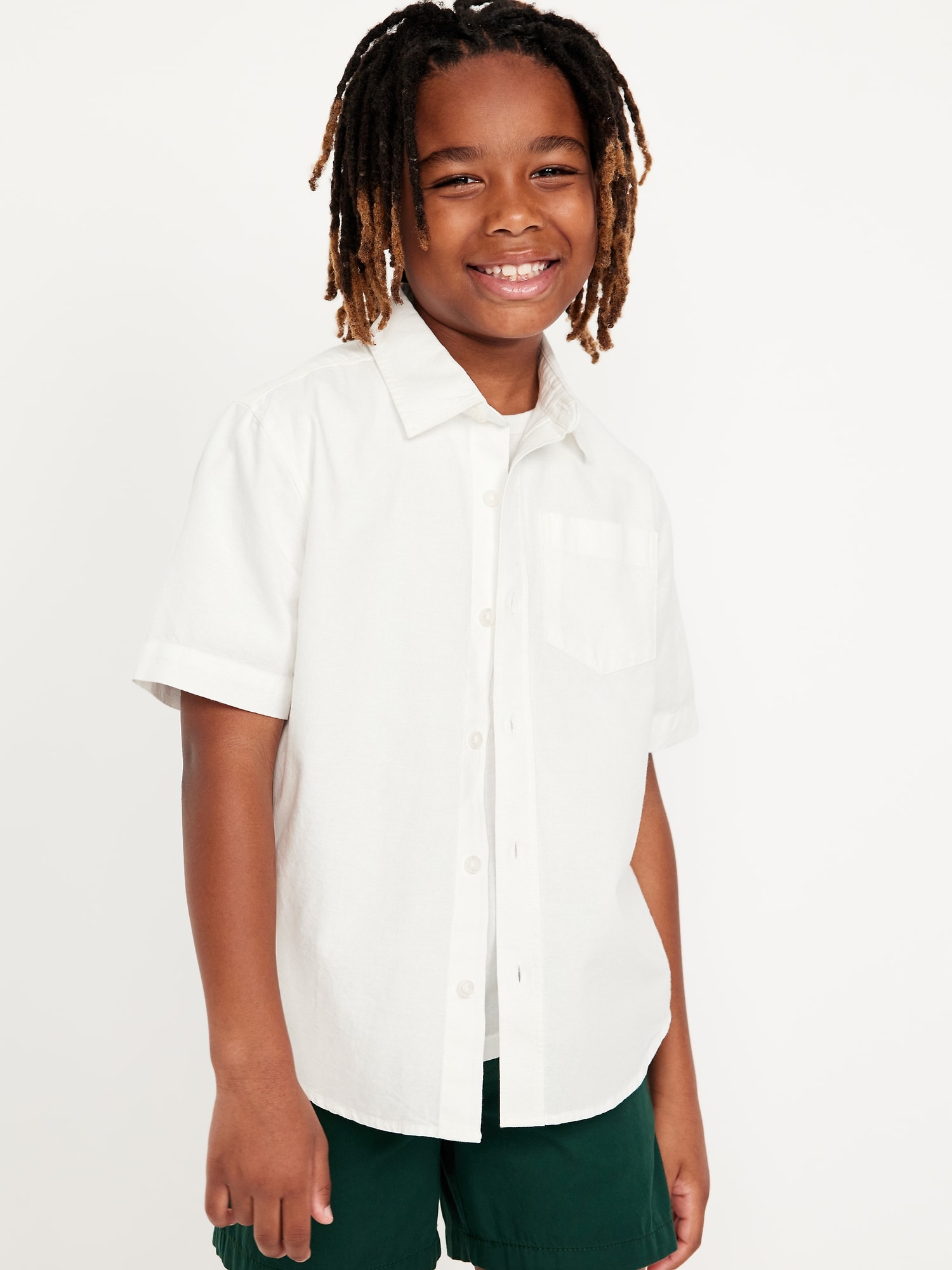 Short-Sleeve Oxford Shirt for Boys