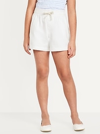 Image number 1 showing, High-Waisted Pull-On Twill Shorts for Girls