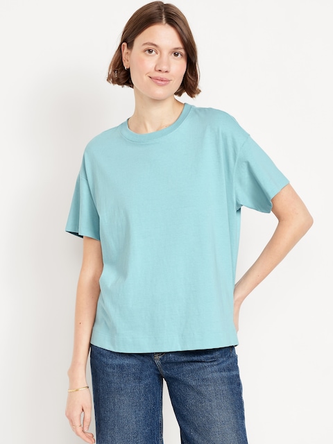 Vintage Crew-Neck T-Shirt - Cool Rain
