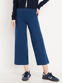 KHOKI　\"Wide-leg cropped pants 　col.Navy KWB10303MavenWideLegPants-