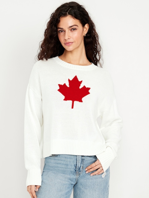 Canada Leaf Graphic Sweater