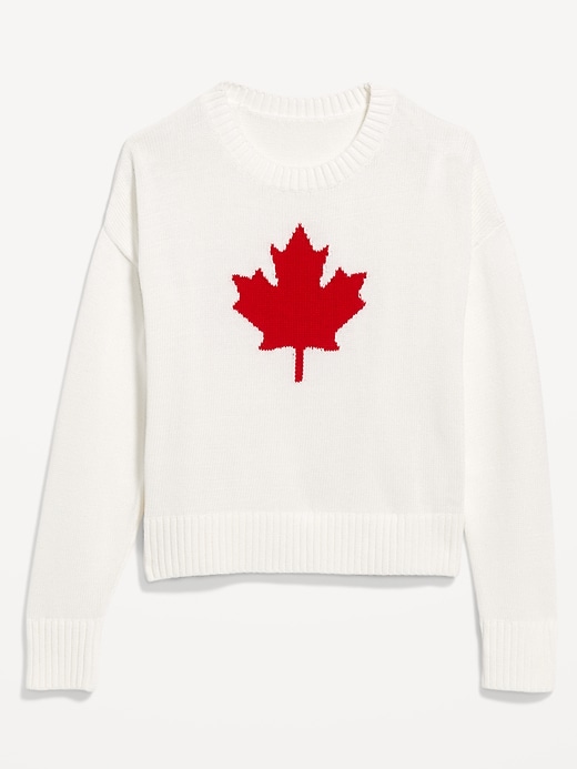 Image number 4 showing, Canada Leaf Graphic Sweater