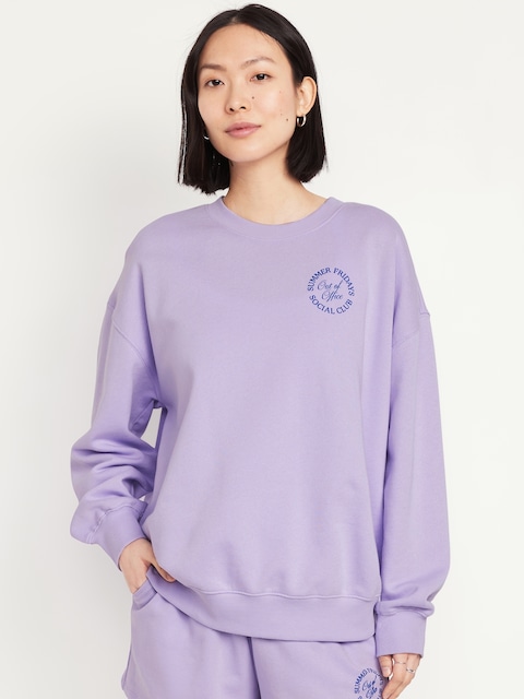 SoComfy Oversized Graphic Sweatshirt