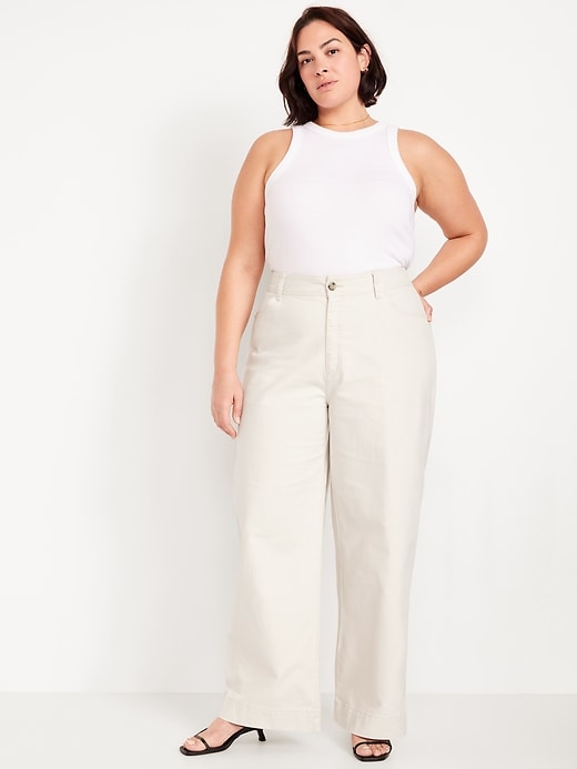 Image number 6 showing, Extra High-Waisted Mariner Wide-Leg Pants