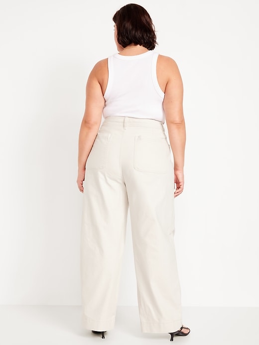 Image number 7 showing, Extra High-Waisted Mariner Wide-Leg Pants