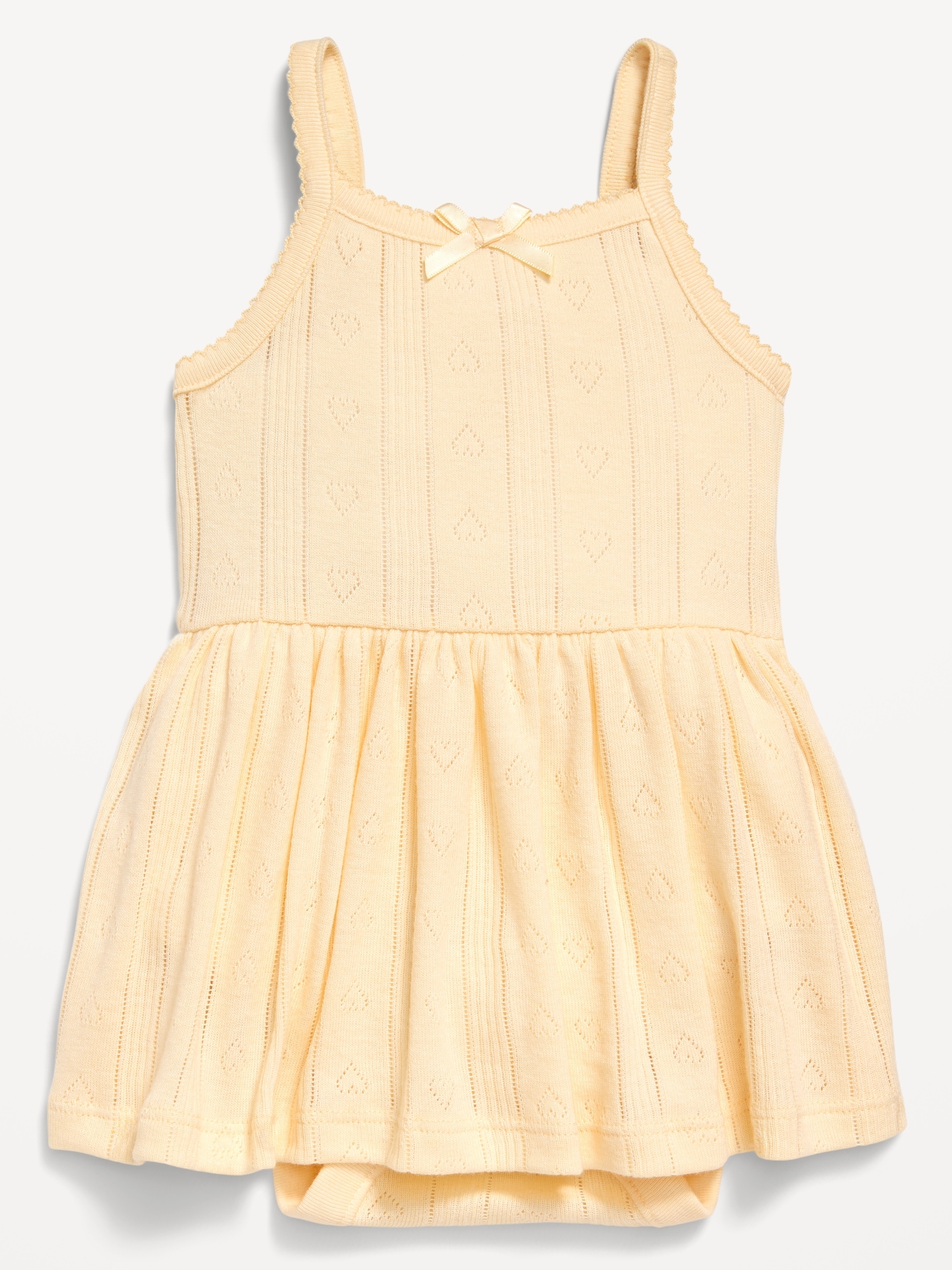 Sleeveless Pointelle Bodysuit Dress for Baby