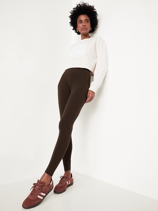 Image number 8 showing, High-Waisted Jersey Leggings