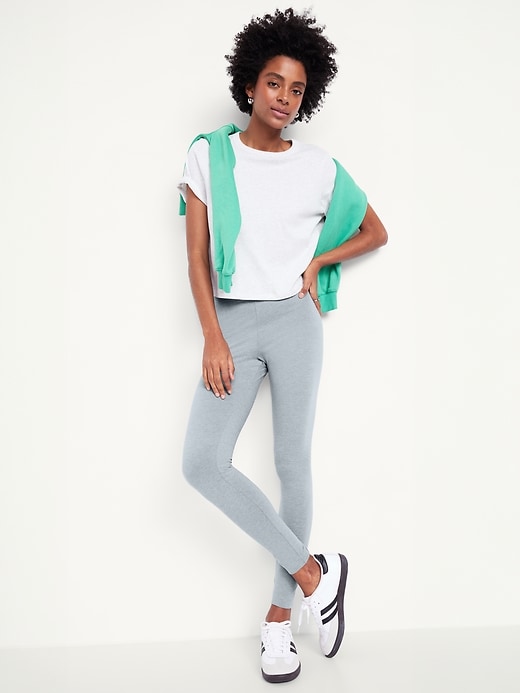 Image number 3 showing, High-Waisted Jersey Leggings