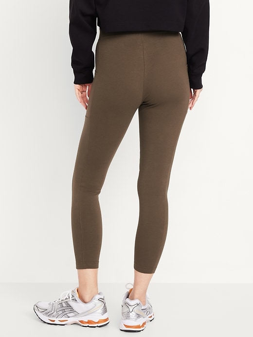 View large product image 2 of 6. High-Waisted Side-Pocket 7/8 Leggings