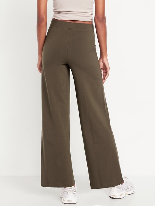 Image number 2 showing, High-Waisted Wide-Leg Leggings