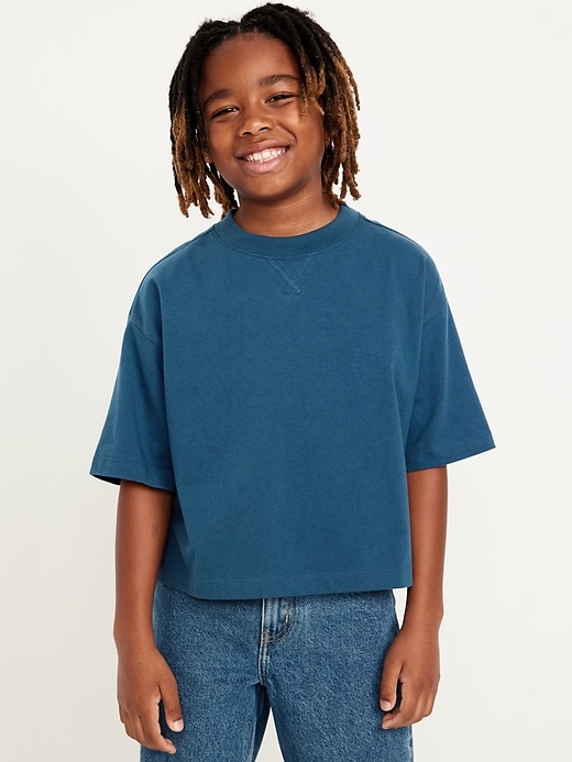 View large product image 1 of 1. Short-Sleeve Boxy T-Shirt for Boys