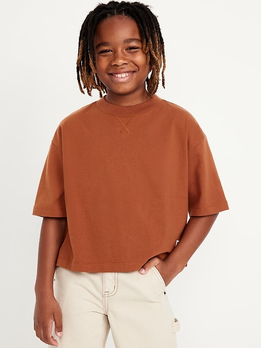 View large product image 1 of 1. Short-Sleeve Boxy T-Shirt for Boys