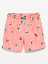 Image number 1 showing, Printed Swim Trunks for Boys