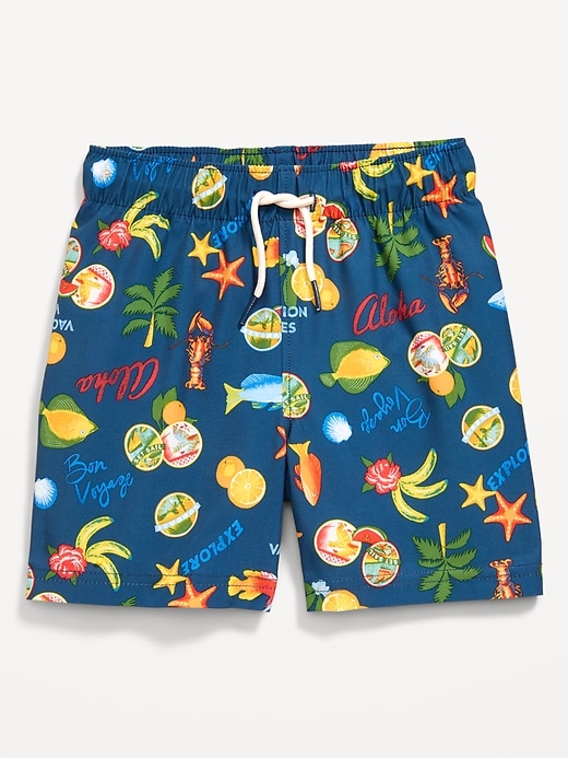 View large product image 1 of 1. Printed Swim Trunks for Toddler Boys