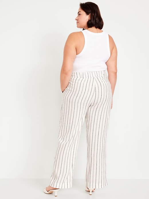 Image number 7 showing, Extra High-Waisted Taylor Wide-Leg Trouser Pants