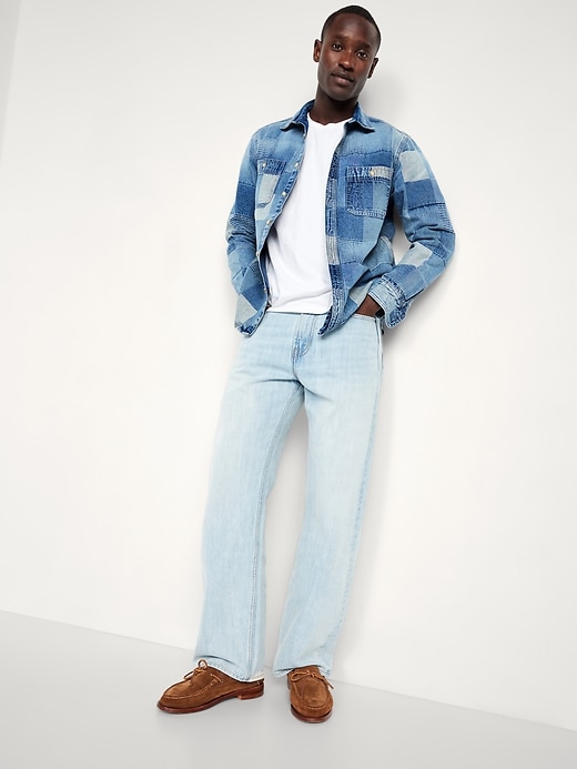 Image number 3 showing, Denim Patchwork Shirt