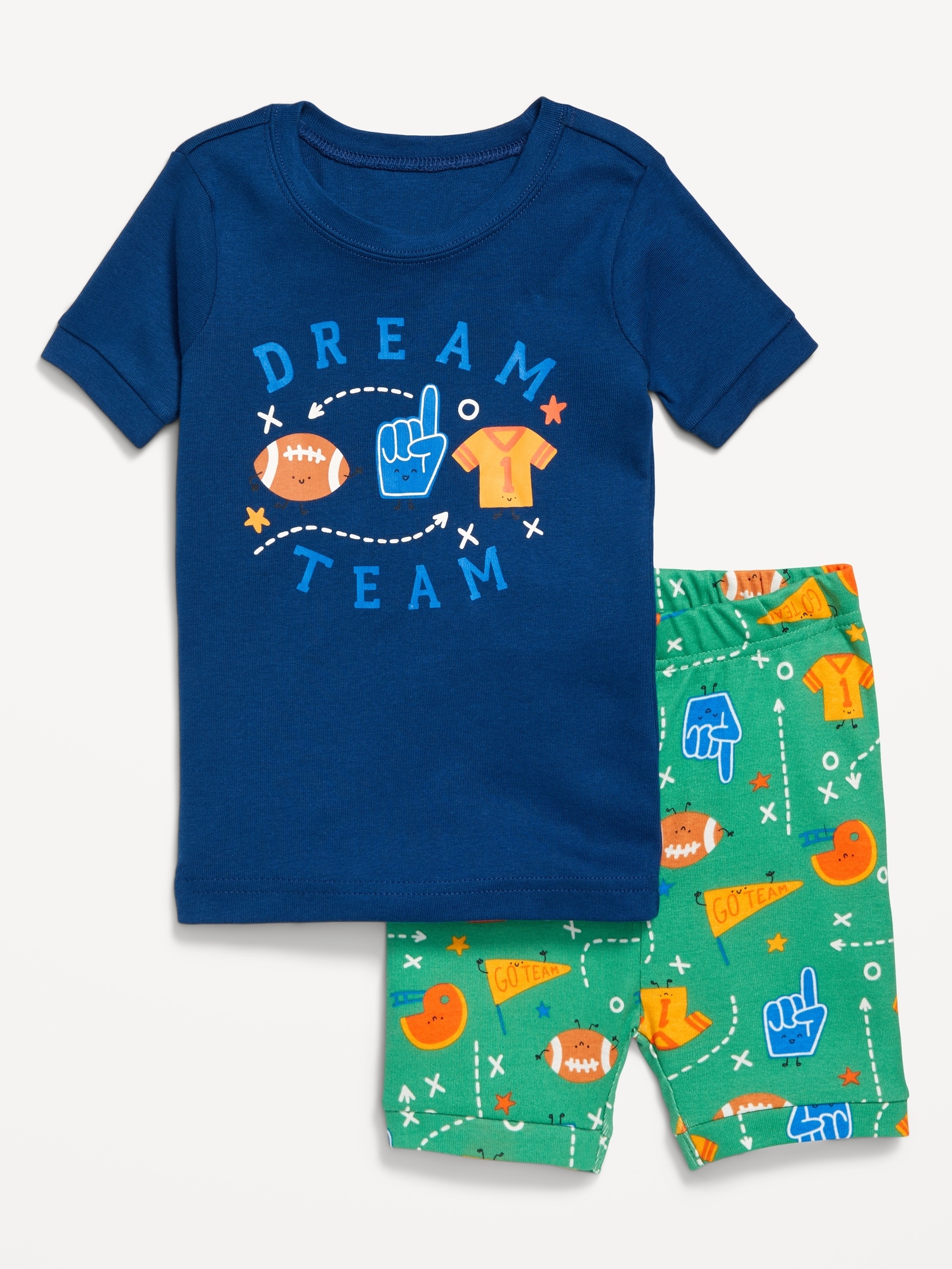 Snug-Fit Graphic Pajama Set for Toddler & Baby