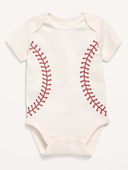 View large product image 1 of 1. Short-Sleeve Graphic Bodysuit for Baby