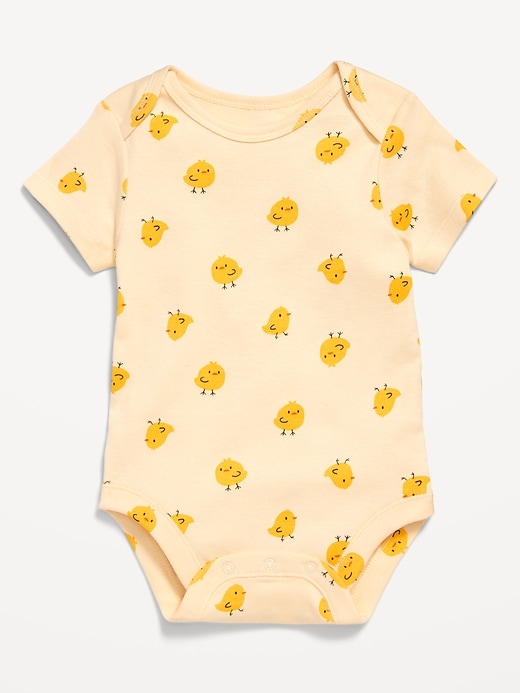 View large product image 1 of 1. Printed Short-Sleeve Bodysuit for Baby