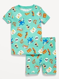 Image number 1 showing, Snug-Fit Printed Pajama Set for Toddler & Baby