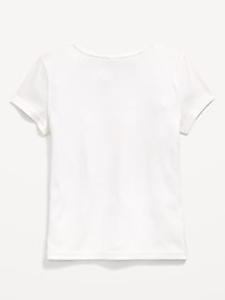 Image number 2 showing, Disney© Stitch & Angel Ribbed Graphic T-Shirt for Girls