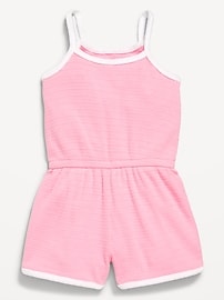 Image number 2 showing, Sleeveless Textured-Knit Romper for Toddler Girls