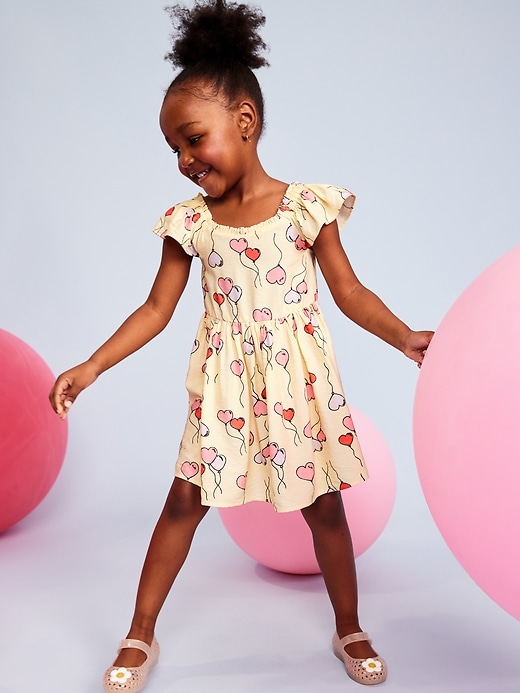 View large product image 1 of 5. Birthday Fit and Flare Dress for Toddler Girls