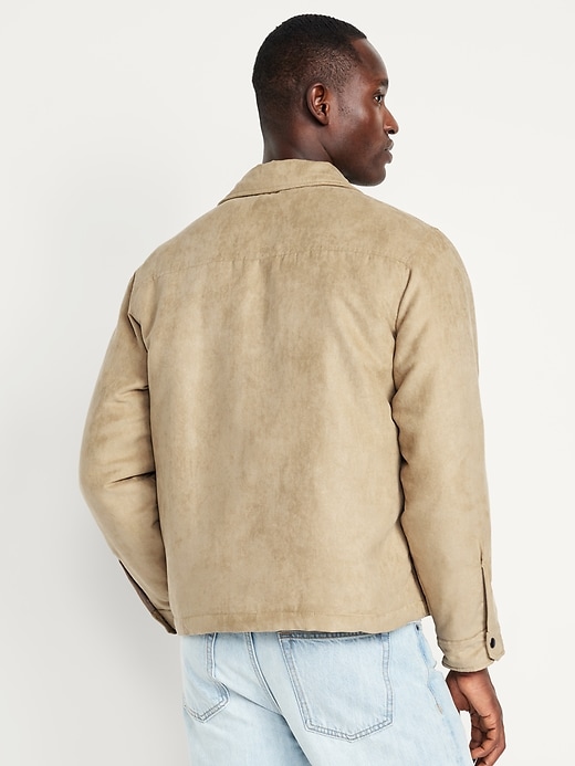 Image number 2 showing, Faux-Suede Shacket